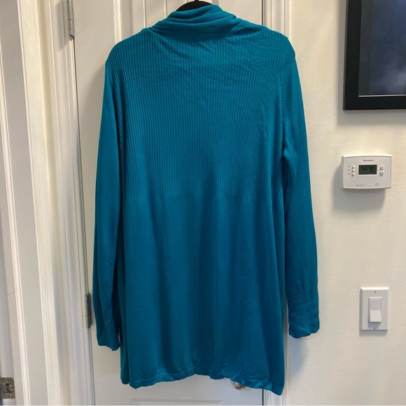 Avenue 26/28 Teal Cardigan NWT - Picture 2 of 8